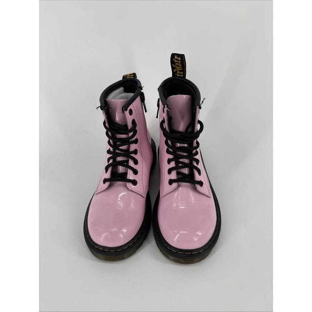 Dr. Martens Patent Leather Zip Boots Childrens 13 Pink
